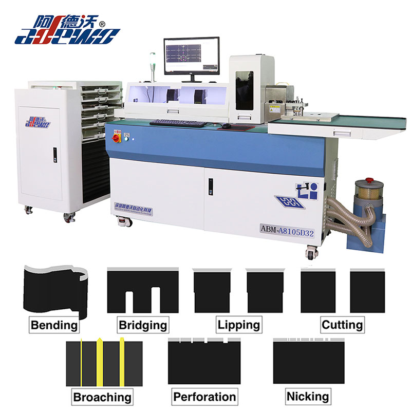 Modern automated steel rule bender with computer control